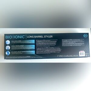 Bio ionic long barrel 1” pro curling iron